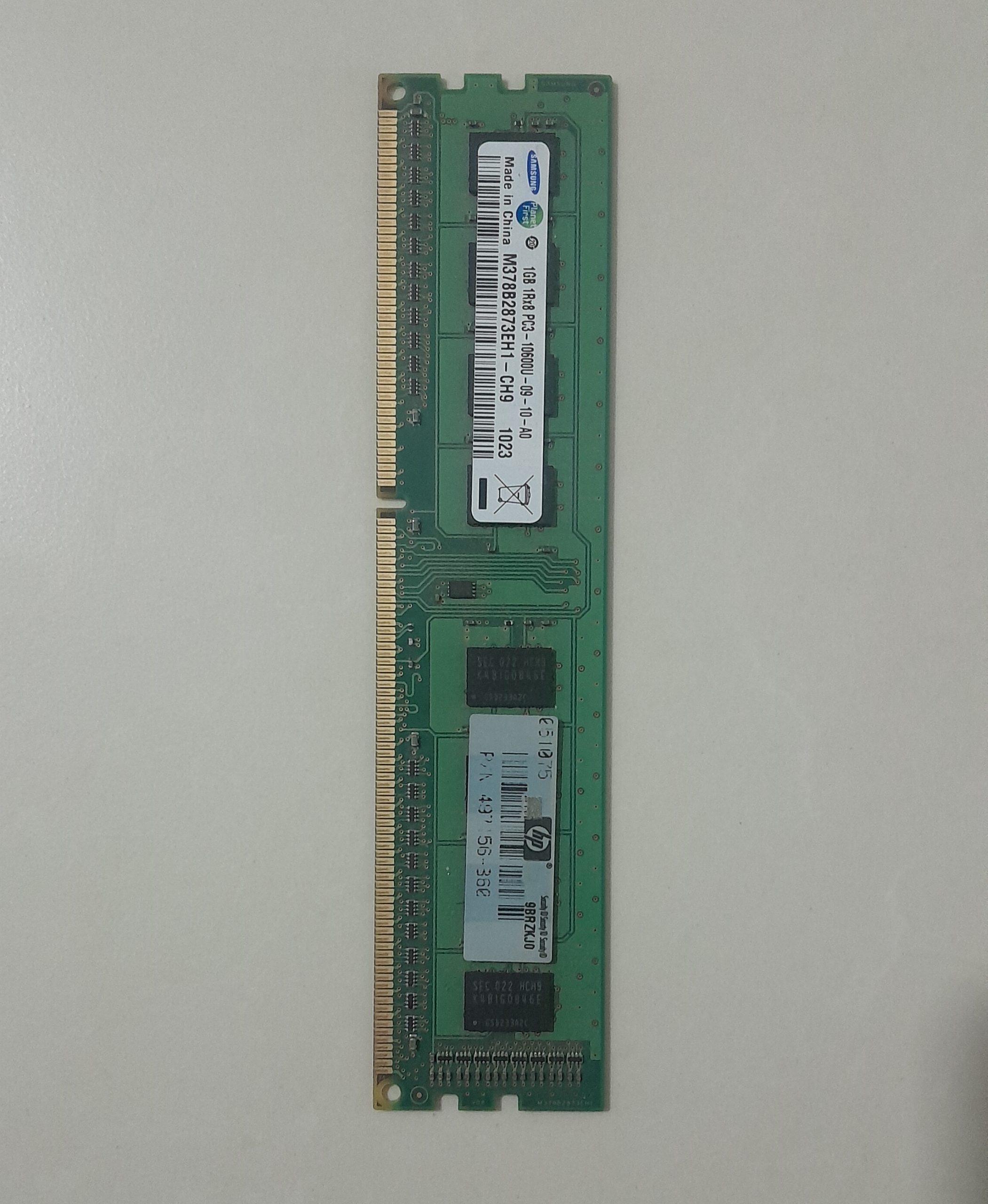رم کامپیوتر سامسونگ با ظرفیت 1 گیگ ddr3